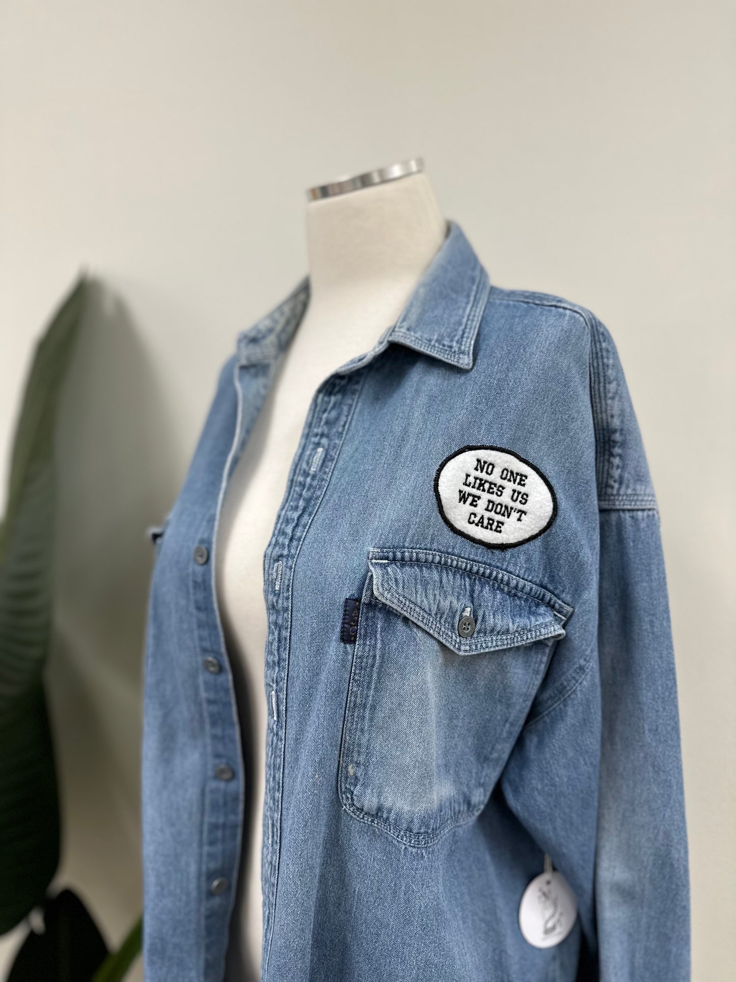 No One Likes Us Denim Shirt #1