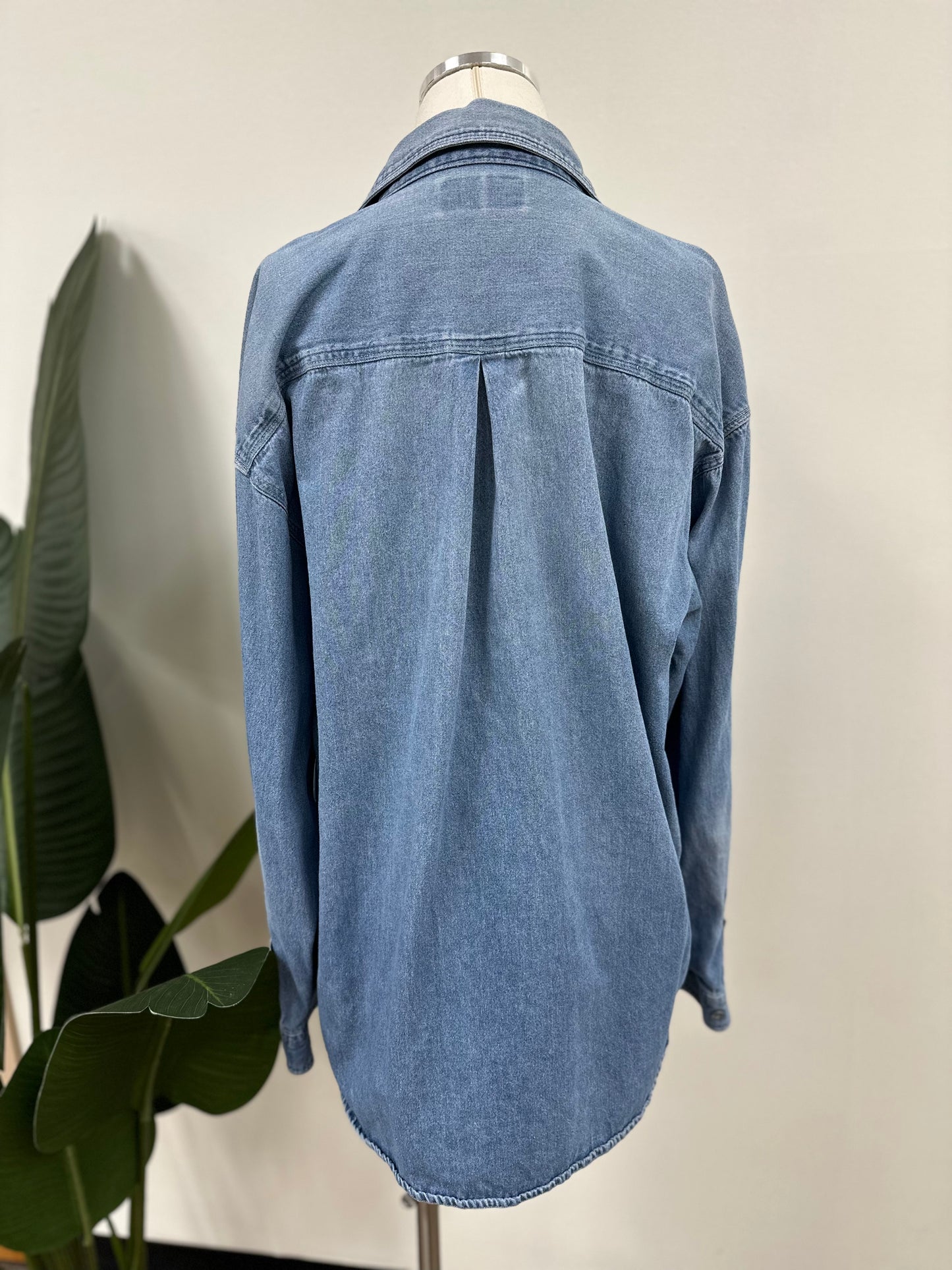 No One Likes Us Denim Shirt #1